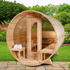 Dundalk LeisureCraft Serenity MP 3-4 Person Barrel Sauna