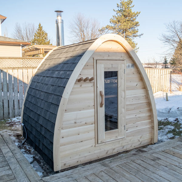 Dundalk LeisureCraft CT MiniPOD Sauna - Closed