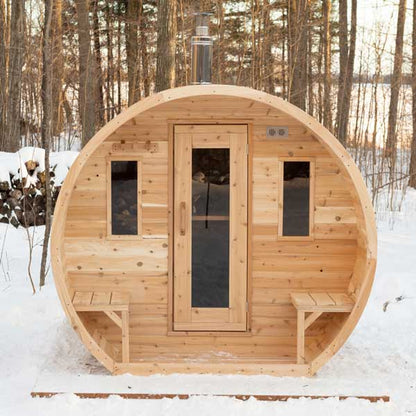 Elation CT Outdoor Sauna – Closed