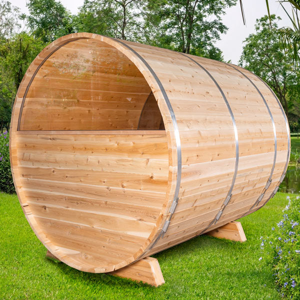 Dundalk LeisureCraft Serenity MP Barrel Sauna - Back
