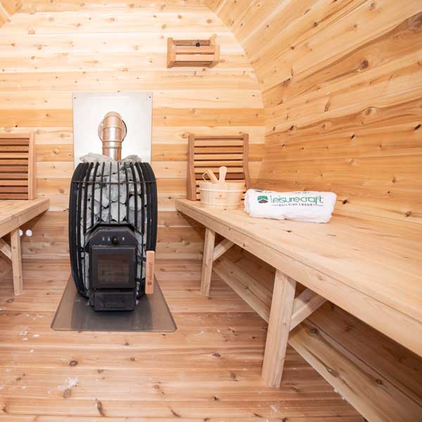 Elation CT Outdoor Sauna – Indoor
