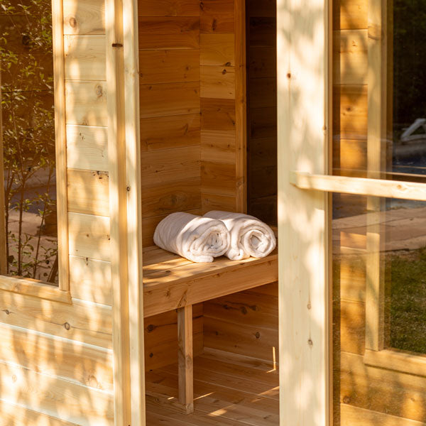 Dundalk LeisureCraft CT Georgian Cabin Sauna with Changeroom - 1