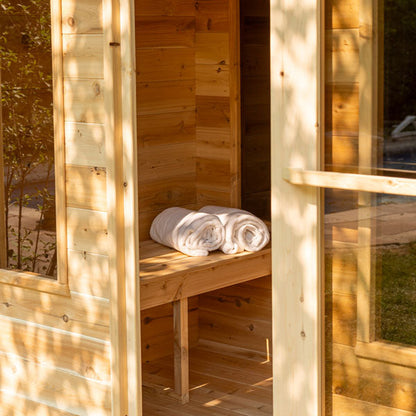 Dundalk LeisureCraft CT Georgian Cabin Sauna with Changeroom - 1
