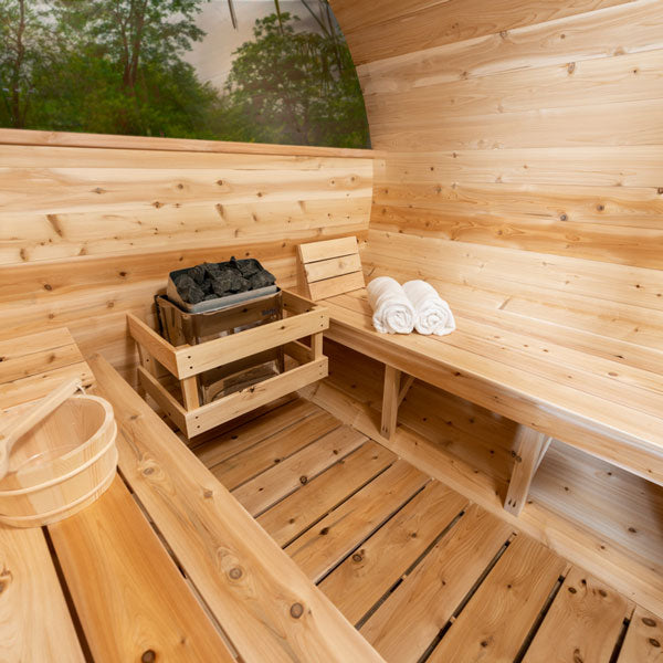 LeisureCraft Tranquility MP Barrel Sauna - 1