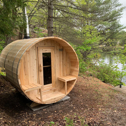 Dundalk LeisureCraft CT Serenity 4 Persons Barrel Sauna