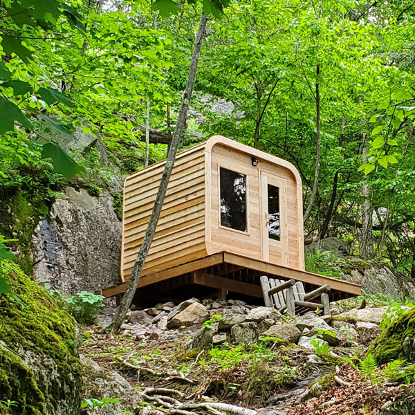 Dundalk LeisureCraft Luna - Canadian Cedar Cube Sauna