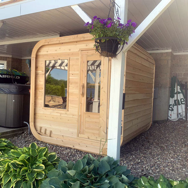 Dundalk LeisureCraft Luna - Canadian Cedar Cube Sauna