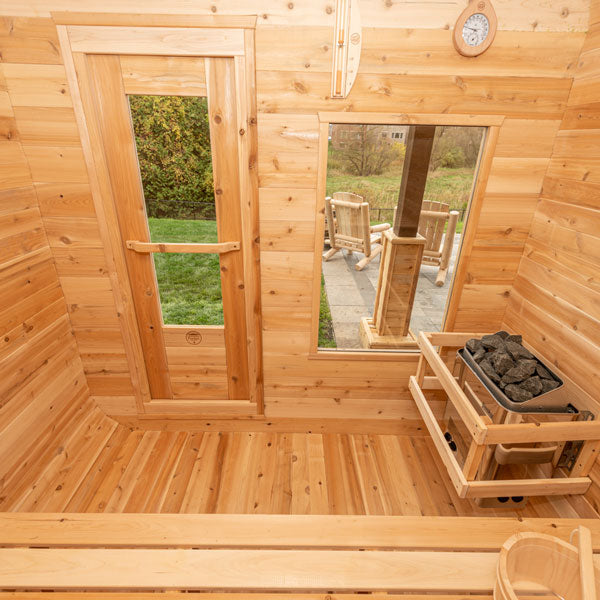 Dundalk LeisureCraft Luna - Canadian Cedar Cube Sauna