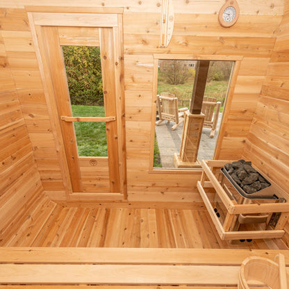 Dundalk LeisureCraft Luna - Canadian Cedar Cube Sauna