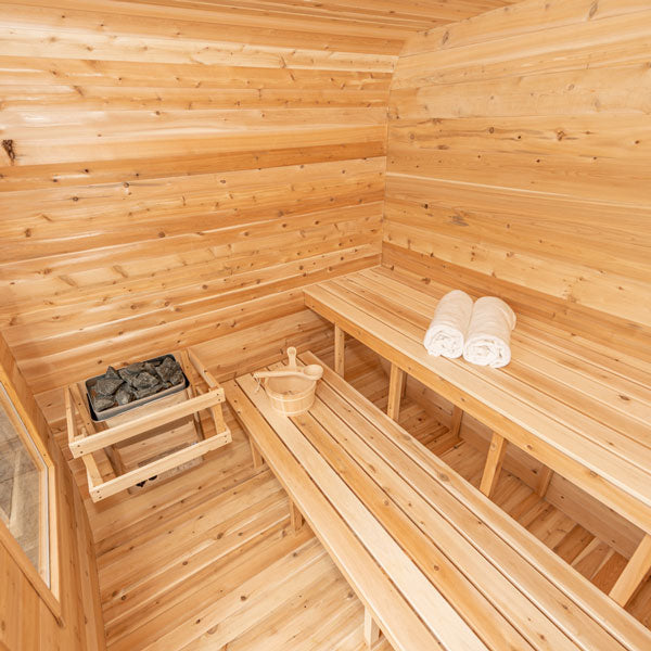 Dundalk LeisureCraft Luna - Canadian Cedar Cube Sauna