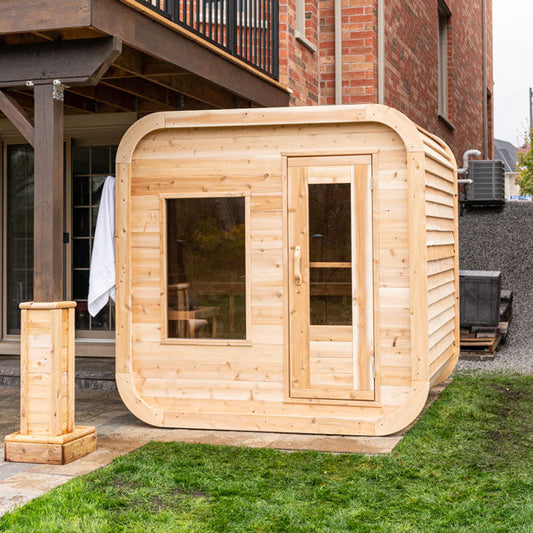 Dundalk LeisureCraft Luna - Canadian Cedar Cube Sauna